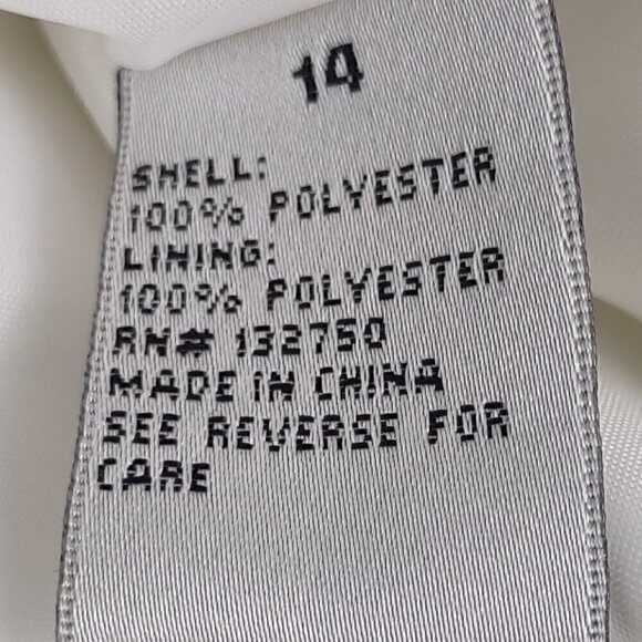 Danillo Mother Of Pearl/White Business Jacket Size 14 - Picture 9 of 10